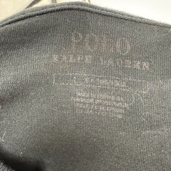 Polo Ralph Lauren T-Shirt Size Large mens Black Crew neck knit tee short sleeve - Picture 8 of 8